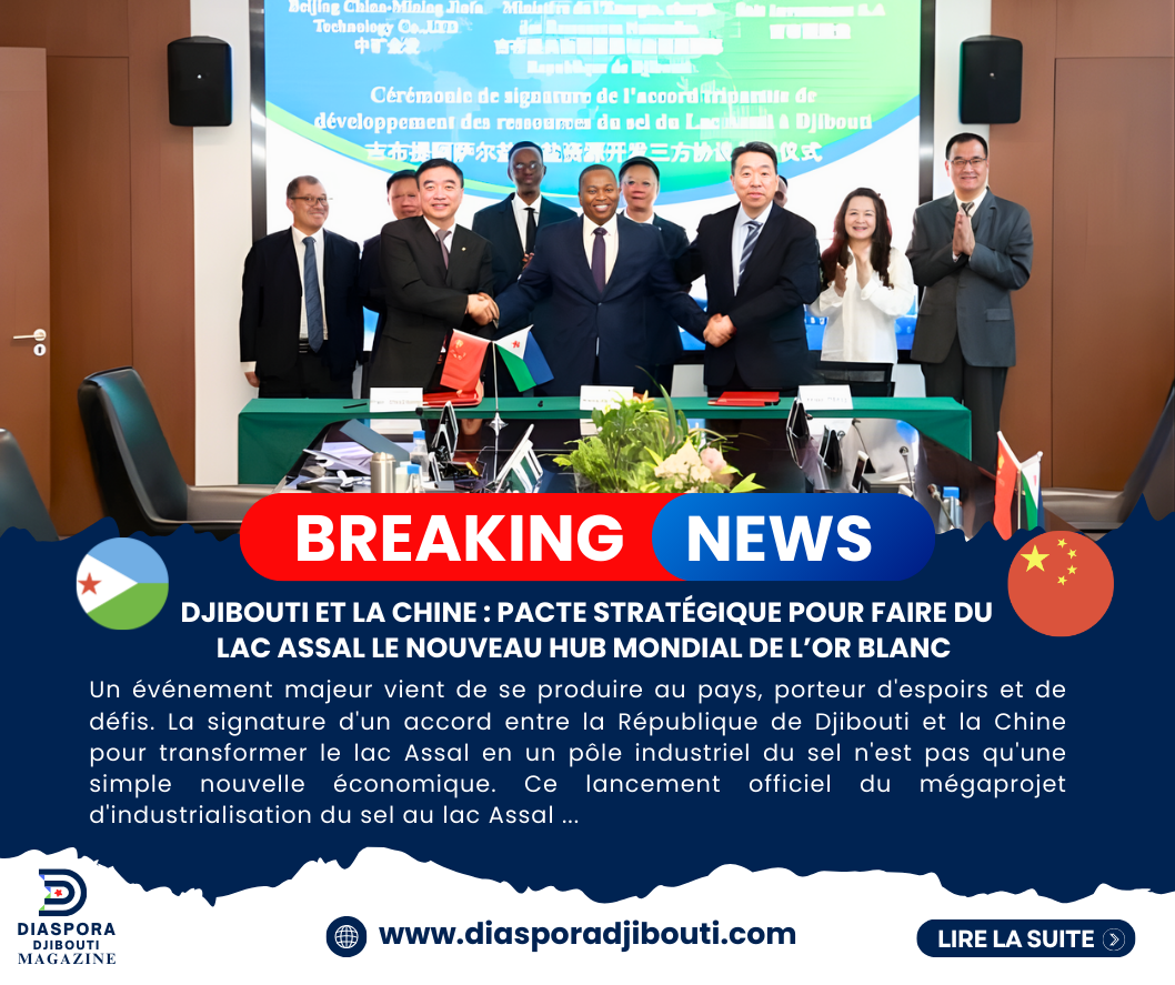 Djibouti et la Chine : Pacte stratégique pour faire du lac Assal le nouveau hub mondial de l’or blanc